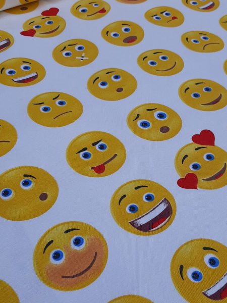 ύφασμα με emoji φατσούλες