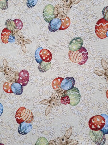πασχαλινό-Πασχαλινό-ύφασμα-αυγά-κουνελάκια